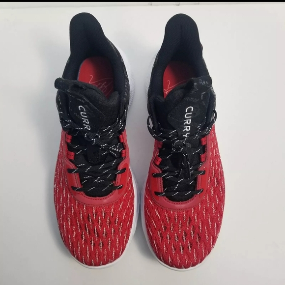 Under Armour Size 12.5 Men Steph Curry Flow 9 Davidson College Shoes 3025718-114 - Picture 2 of 9